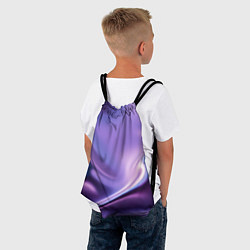 Рюкзак-мешок Голография - изгибающийся металлический фиолетовый, цвет: 3D-принт — фото 2