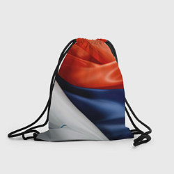 Рюкзак-мешок Белая синяя красная абстракция, цвет: 3D-принт