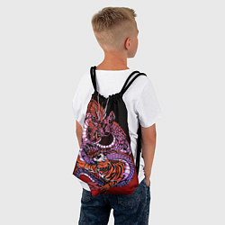 Рюкзак-мешок Дракон и тигр в год дракона, цвет: 3D-принт — фото 2