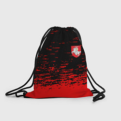 Рюкзак-мешок Герб Белоруссии краски красные, цвет: 3D-принт