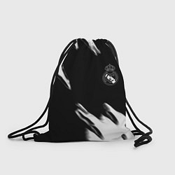 Рюкзак-мешок Real madrid белые краски текстура, цвет: 3D-принт