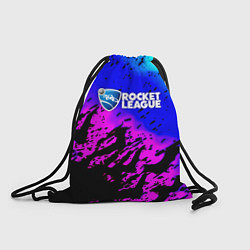 Рюкзак-мешок Rocket League neon game, цвет: 3D-принт