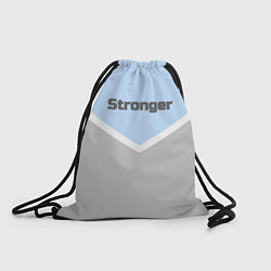 Рюкзак-мешок Stronger серо-голубой, цвет: 3D-принт