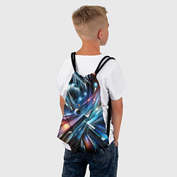 Рюкзак-мешок Космос - футуризм, цвет: 3D-принт — фото 2