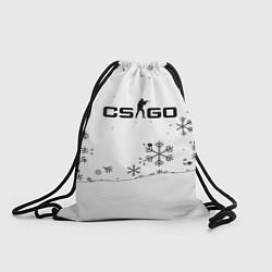 Рюкзак-мешок Cs go зимний стиль лого, цвет: 3D-принт