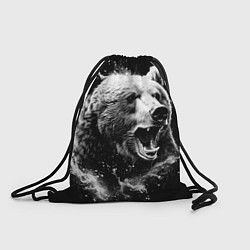 Рюкзак-мешок Медведь на охоте, цвет: 3D-принт
