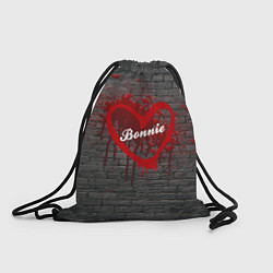 Рюкзак-мешок Бони и Клайд на кирпичном фоне, цвет: 3D-принт