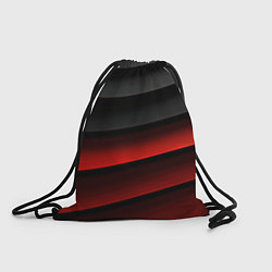 Рюкзак-мешок Черно-красный объемный градиент, цвет: 3D-принт