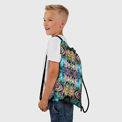 Рюкзак-мешок Фрактальный орнамент, цвет: 3D-принт — фото 2