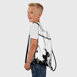 Рюкзак-мешок Nickelback серый дым рок, цвет: 3D-принт — фото 2
