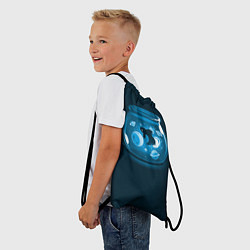 Рюкзак-мешок Космический аквариум, цвет: 3D-принт — фото 2