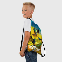 Рюкзак-мешок Битва helldivers 2, цвет: 3D-принт — фото 2