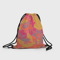 Рюкзак-мешок Цветной яркий камуфляж, цвет: 3D-принт