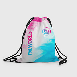 Рюкзак-мешок Palworld neon gradient style вертикально, цвет: 3D-принт