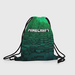 Рюкзак-мешок Minecraft logo green, цвет: 3D-принт