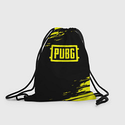 Рюкзак-мешок Pubg текстура краски жёлтые, цвет: 3D-принт