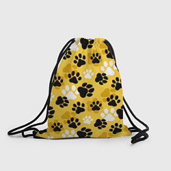 Рюкзак-мешок Собачьи следы, цвет: 3D-принт