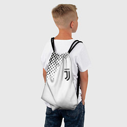Рюкзак-мешок Juventus sport black geometry, цвет: 3D-принт — фото 2