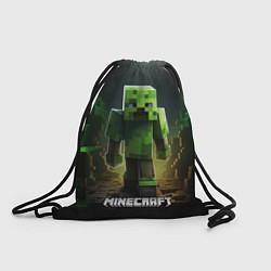 Рюкзак-мешок Minecraft зеленый квадратный монстр, цвет: 3D-принт