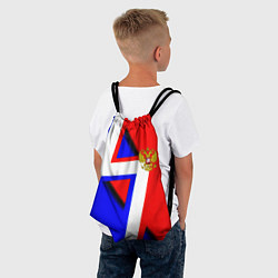 Рюкзак-мешок Герб России спортивный стиль, цвет: 3D-принт — фото 2