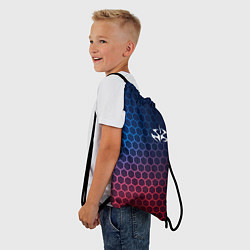 Рюкзак-мешок Hitman неоновые соты, цвет: 3D-принт — фото 2