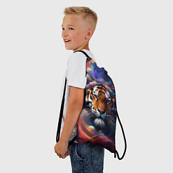 Рюкзак-мешок Космический лев, цвет: 3D-принт — фото 2