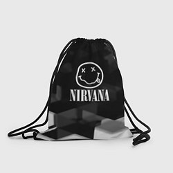 Рюкзак-мешок Nirvana текстура рок, цвет: 3D-принт