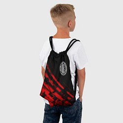 Рюкзак-мешок AC Milan sport grunge, цвет: 3D-принт — фото 2