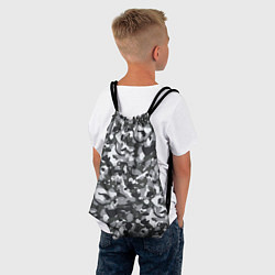 Рюкзак-мешок Серый пиксельный камуфляж, цвет: 3D-принт — фото 2