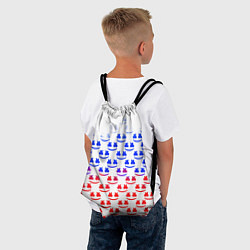 Рюкзак-мешок Marshmello russia color, цвет: 3D-принт — фото 2