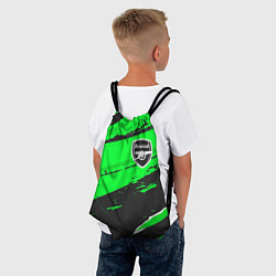 Рюкзак-мешок Arsenal sport green, цвет: 3D-принт — фото 2