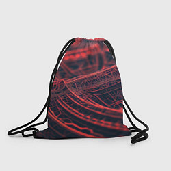 Рюкзак-мешок Раскаленные линии, цвет: 3D-принт