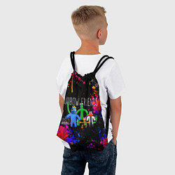 Рюкзак-мешок Roblox радужные друзья и брызги красок, цвет: 3D-принт — фото 2