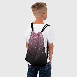 Рюкзак-мешок Градиент тёмный розовый брызги, цвет: 3D-принт — фото 2