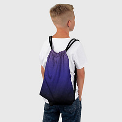 Рюкзак-мешок Розово-сине-чёрный градиент абстрактный, цвет: 3D-принт — фото 2