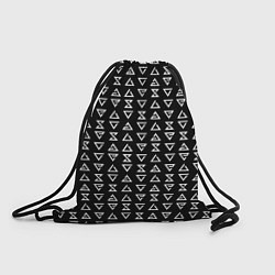 Рюкзак-мешок Ведьмачьи знаки паттерн, цвет: 3D-принт