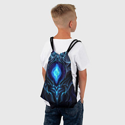 Рюкзак-мешок Магическая синяя абстракция, цвет: 3D-принт — фото 2