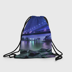Рюкзак-мешок Вечерняя Америка - мост, цвет: 3D-принт