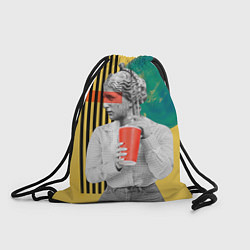 Рюкзак-мешок Абстракция ретро стиль, цвет: 3D-принт