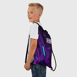 Рюкзак-мешок PUBG neon gaming, цвет: 3D-принт — фото 2