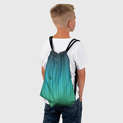 Рюкзак-мешок Хаотичные зеленые линии, цвет: 3D-принт — фото 2