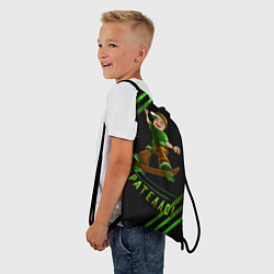 Рюкзак-мешок Брателло на скейте, цвет: 3D-принт — фото 2