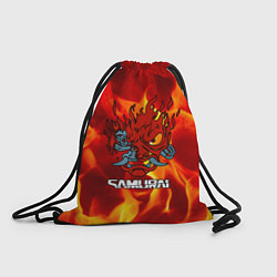 Рюкзак-мешок Cyberpunk samurai mask 2077, цвет: 3D-принт