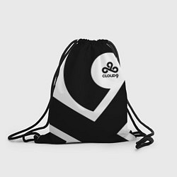Рюкзак-мешок Cloud9 - black and white, цвет: 3D-принт