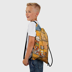 Рюкзак-мешок Котеечки, цвет: 3D-принт — фото 2