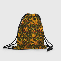 Рюкзак-мешок Камуфляж в стиле СССР серп и молот, цвет: 3D-принт