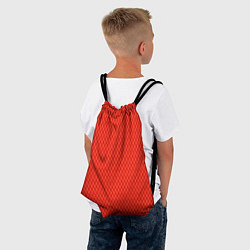 Рюкзак-мешок Сочный красный паттерн сетка, цвет: 3D-принт — фото 2