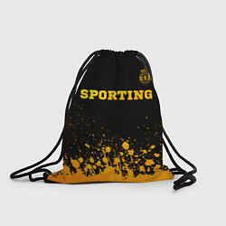 Мешок для обуви Sporting - gold gradient посередине