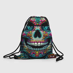 Рюкзак-мешок Cool skull - graffiti ai art, цвет: 3D-принт
