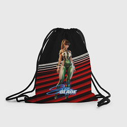 Рюкзак-мешок Stellar Blade Eve black red, цвет: 3D-принт